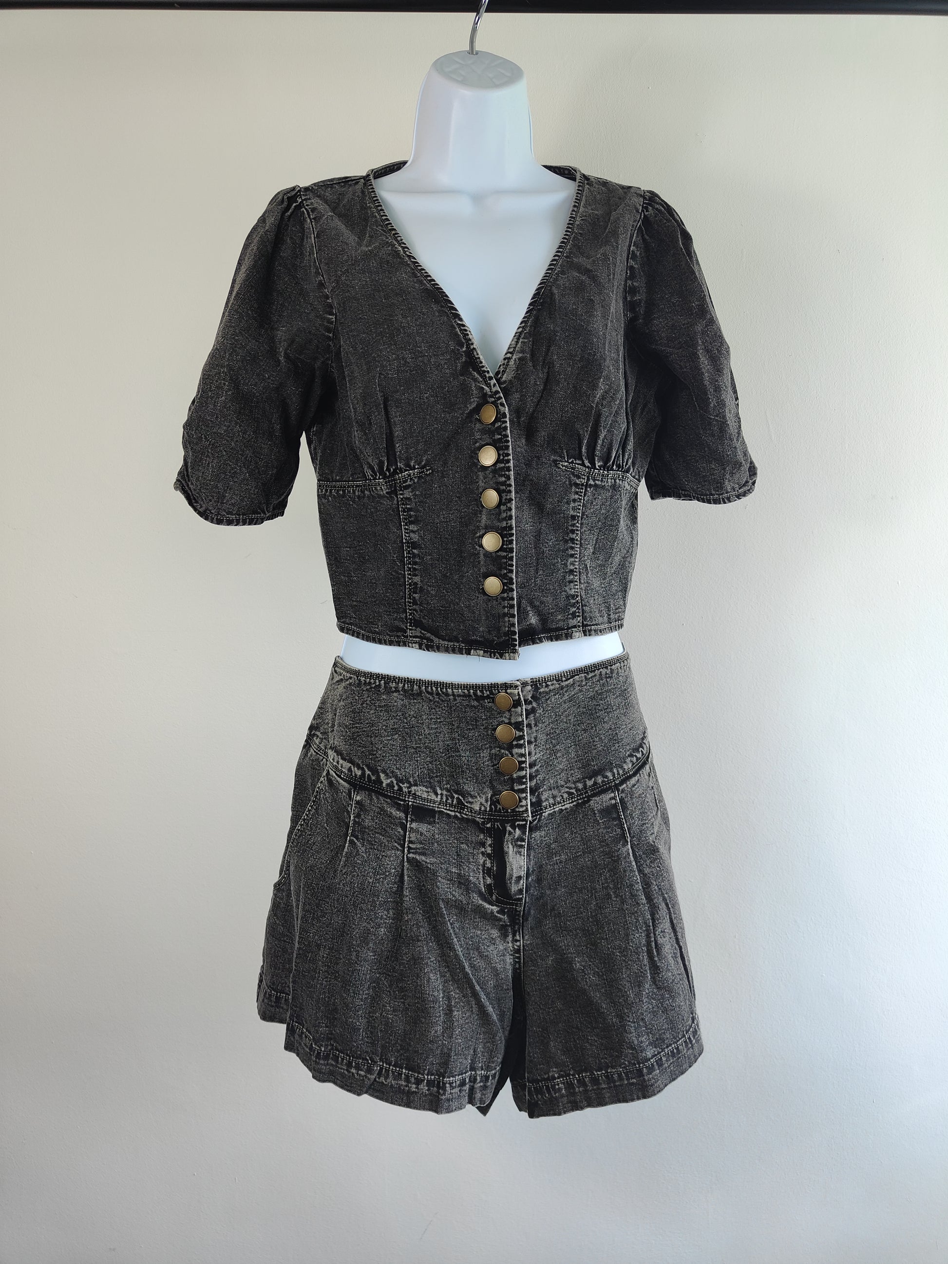 Free People Twice As Nice Top and Short Set
