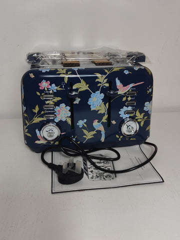 Laura Ashley Elveden Navy 4-Slice Toaster
