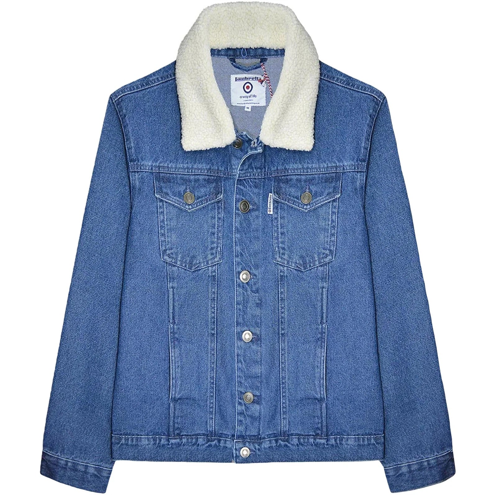 Lambretta Men's Denim Jacket - Clearo Outlet