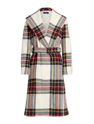 Polo Ralph Lauren Wool-blend Herringbone Wrap Coat