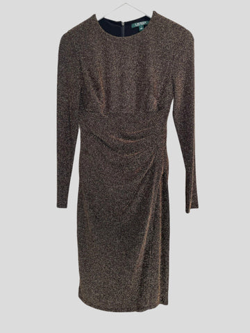 Lauren Ralph Lauren Metallic Sheath Dress