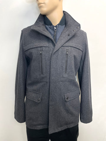 Michael Kors Men's Wool-Blend Pea Coat Jacket