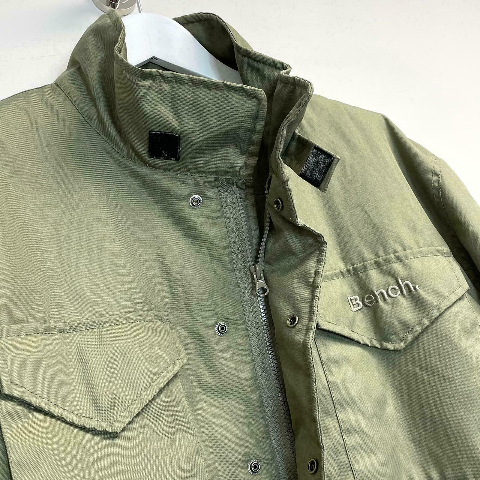Bench Mens Overcoat Military Jacket Khaki Green Bench 