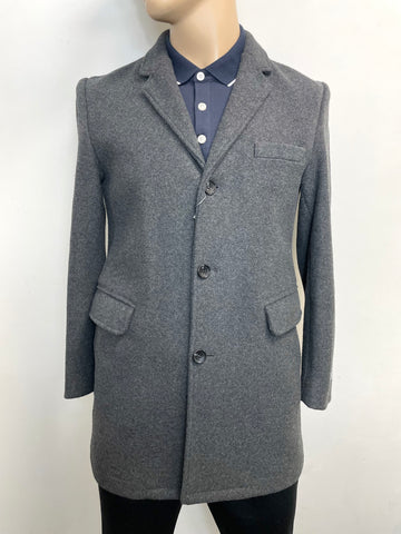 Michael Kors Men's Stretch Wool-Blend Coat in Grey S