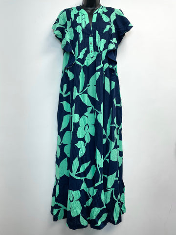 Maeve by Anthropologie Floral Ruffle Dress Sleeveless