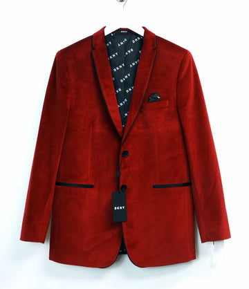 DKNY Big Boys Velvet Suit Jacket